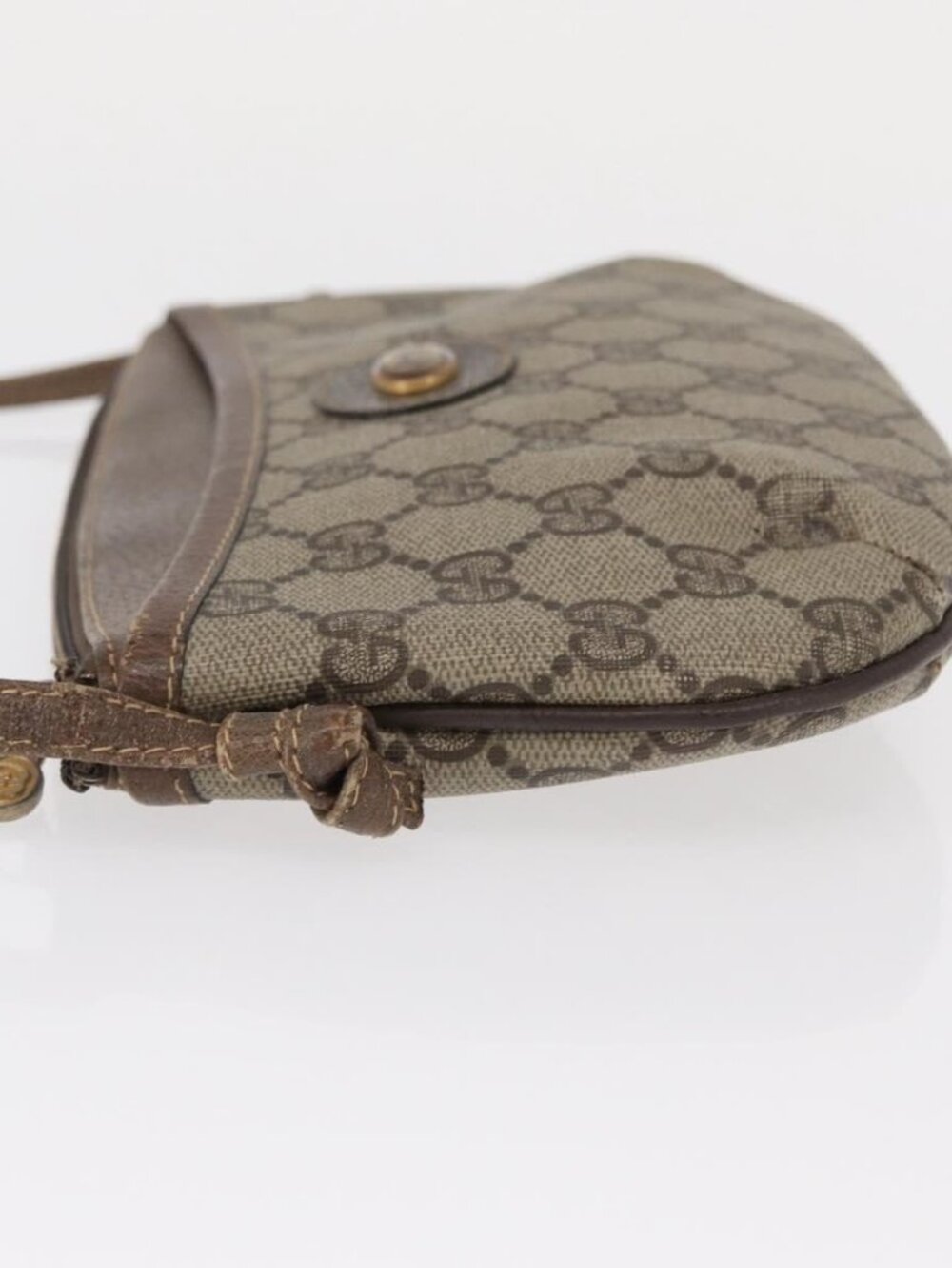 GUCCI GG Supreme Shoulder Bag PVC Beige Gold 904 02 020 Auth ep12554 - Picture 4 of 16